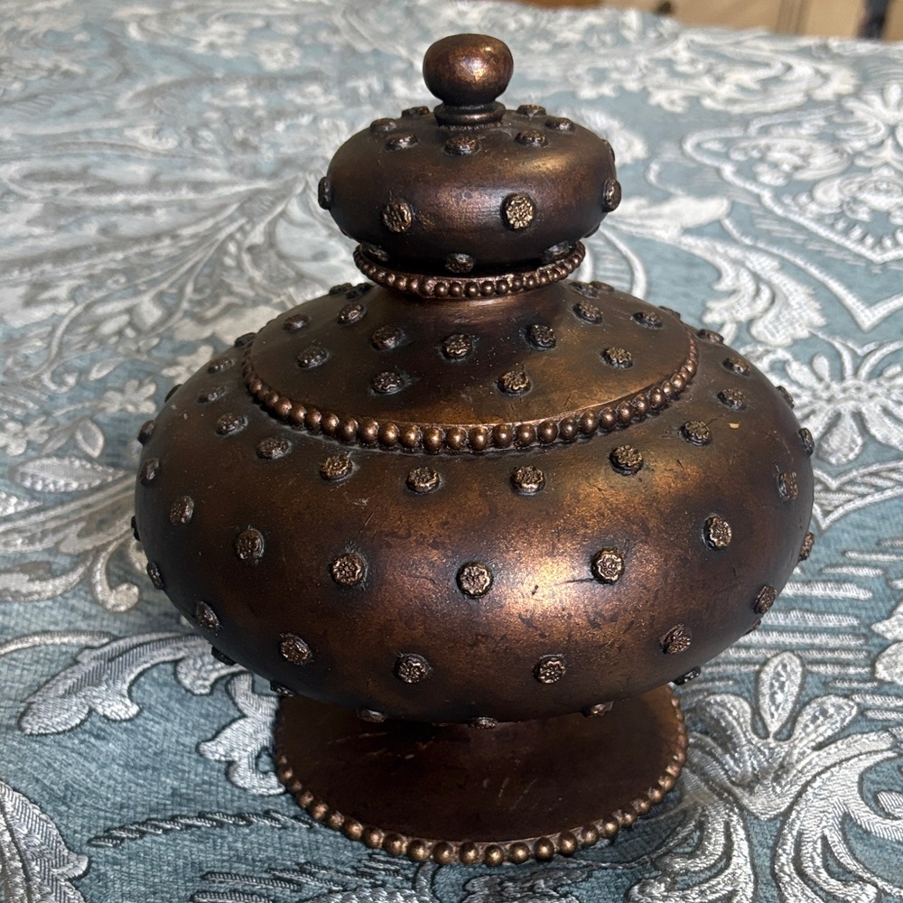 Elegant Bronze Decorative Jar